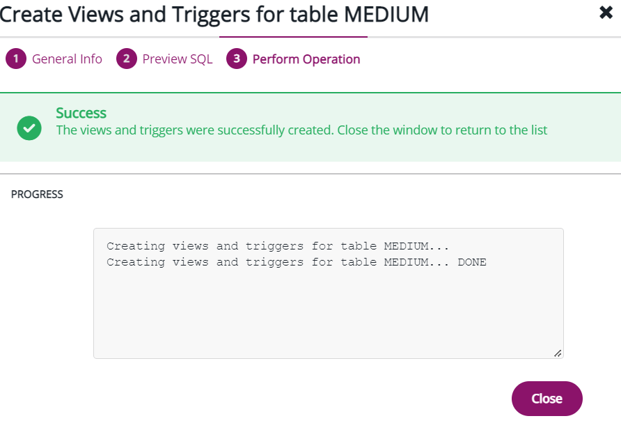 Create Views and Triggers