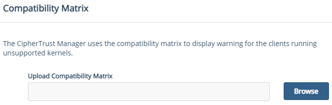 Compatibility Matrix