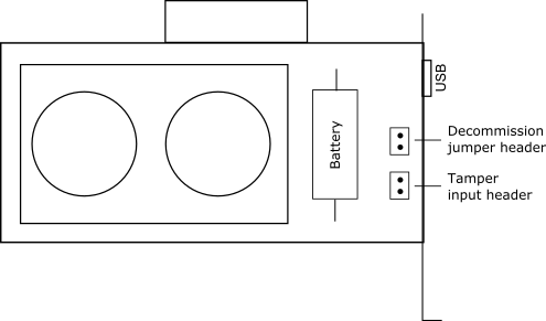 Location of decommission jumper header