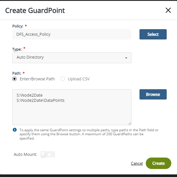 Creating a GuardPoint
