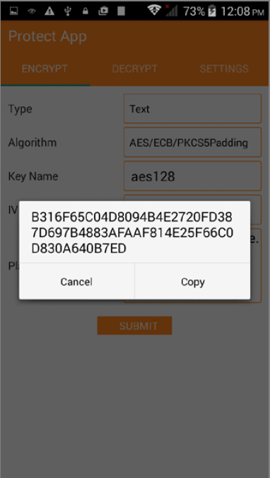 Encrypted Text