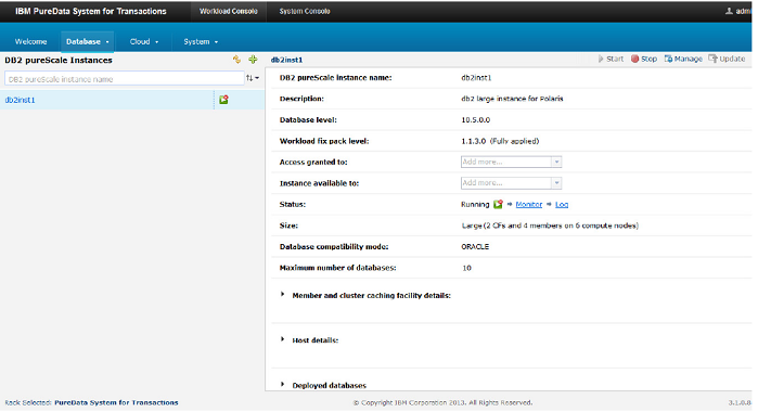 DB2 pureScale Instances