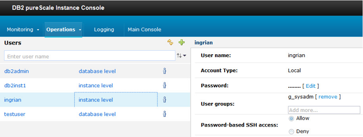 DB2 pureScale Instances
