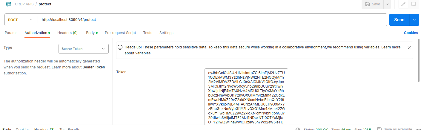 Authorization Tab