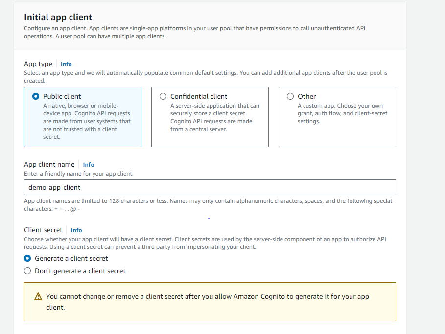 Initial App Client