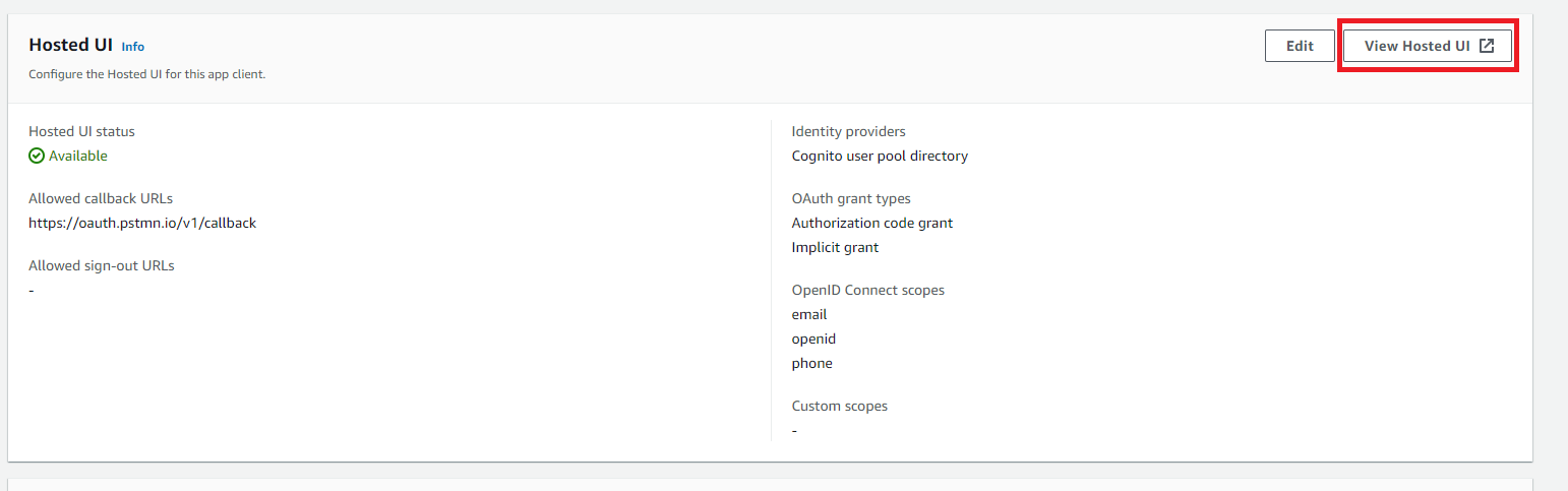 Hosted UI