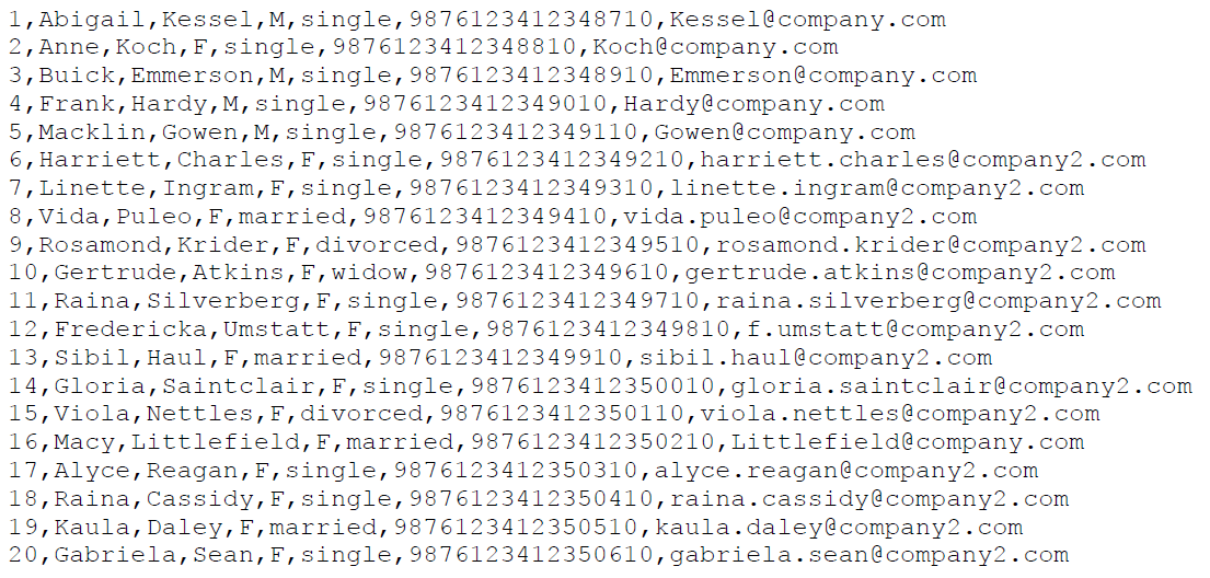 Creating the Input Data File