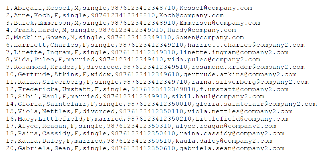 Creating the Input Data File