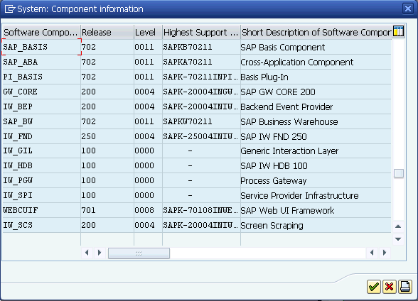 SAPTM Comp Info