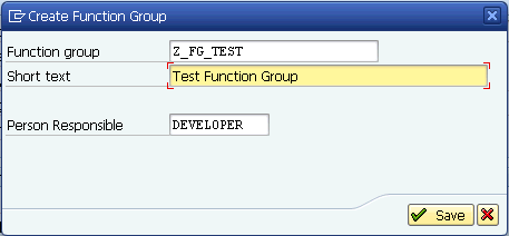 SAPTM Create Group