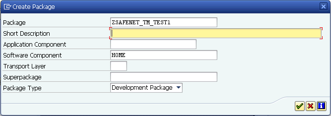 SAPTM Create Package