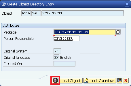 SAPTM Directory Entry