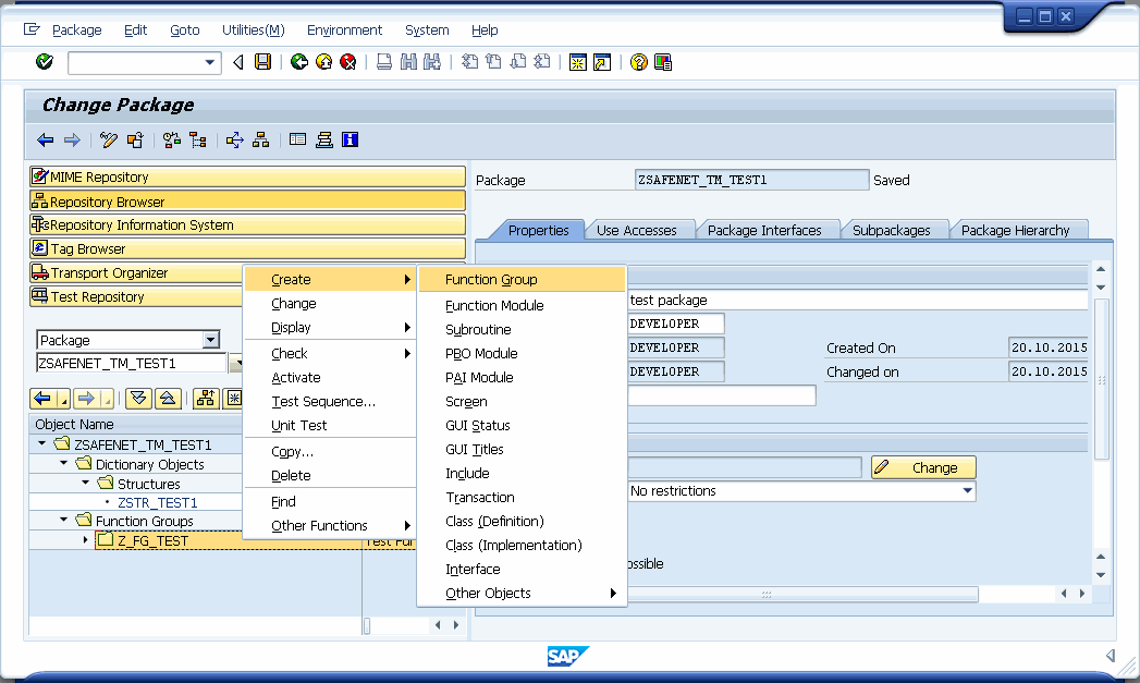 SAPTM Function Group