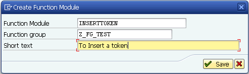 SAPTM Function Module