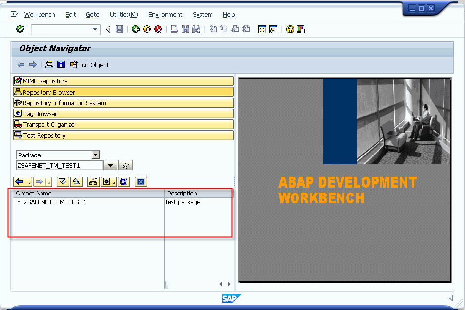 SAPTM Object Navigator