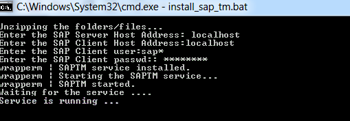 SAPTM Run Service