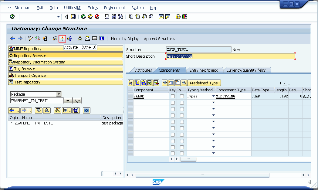 SAPTM Saved Structure