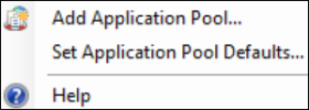 Application Pool