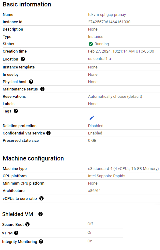 GCP for TDX