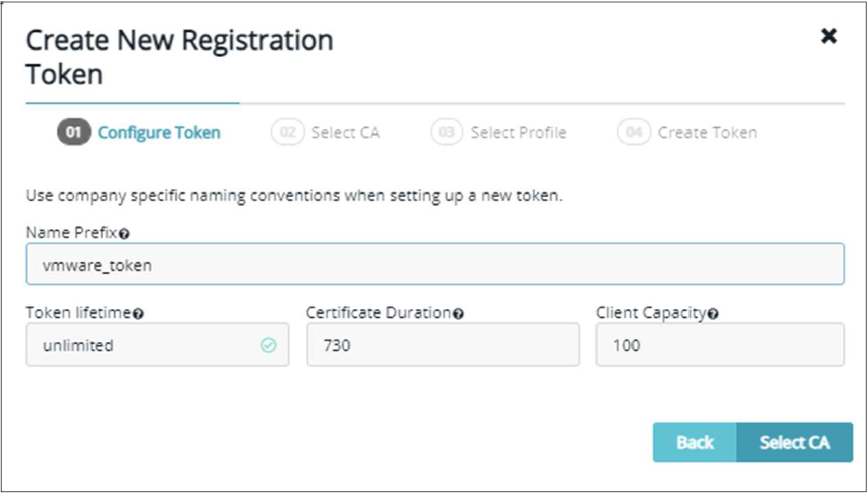 Registration Token Name