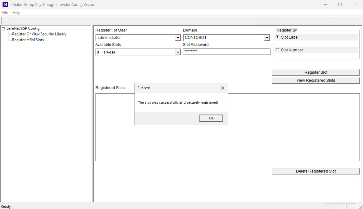 Click Register Slot alt text