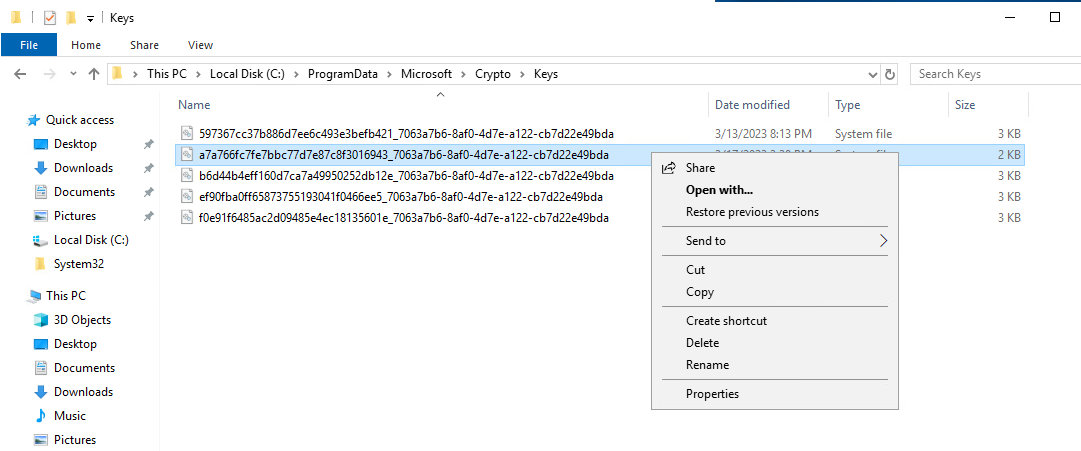 Remove Active Directory Certificate Services from the cluster alt text