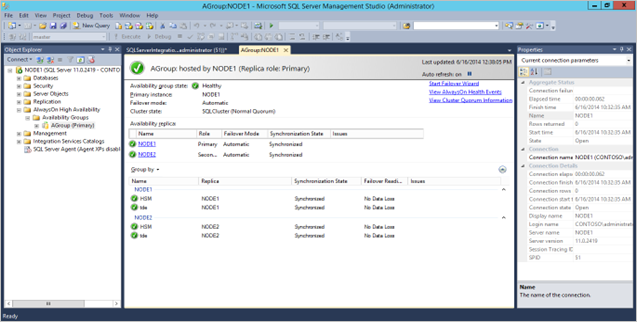Always On Availability Group Dashboard alt text