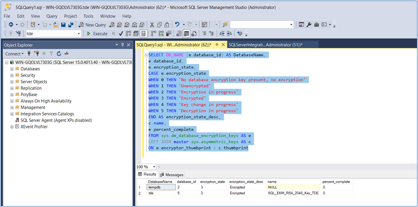 Query Encryption State alt text