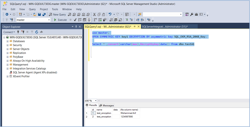 Verify Key Encryption alt text