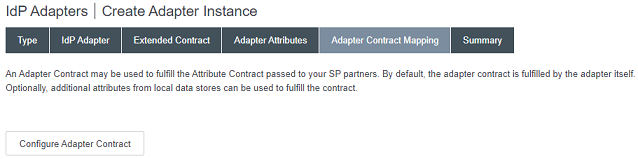 Configure Adapter Contract
