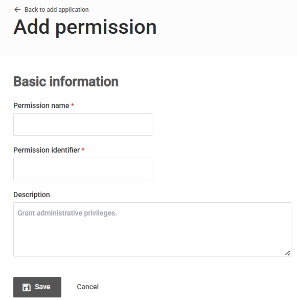 Add permission