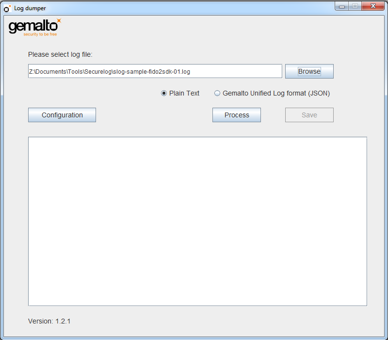 Selecting the required log file Selecting the required log file