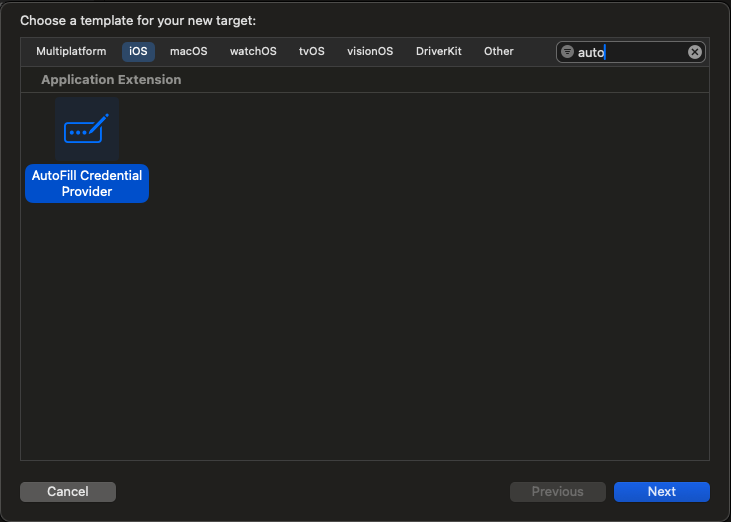 Add autofill credential provider extension