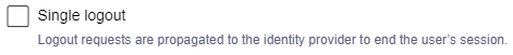 SAML single logout