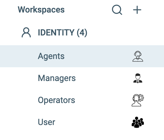 Multiple Identity Workspaces