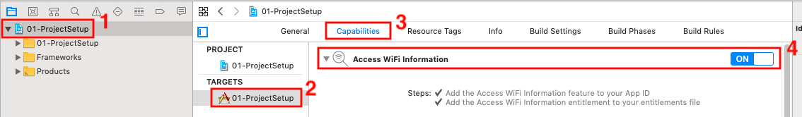Capabilities > Access WiFi Information Capabilities > Access WiFi Information