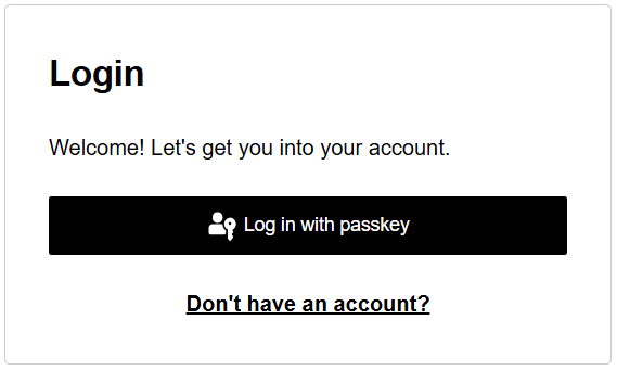 Passkey example