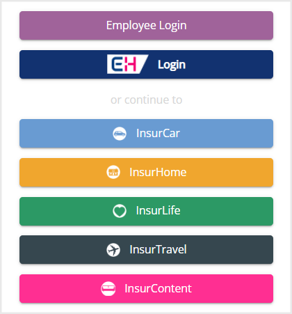User journey example buttons