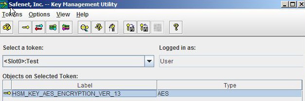 Key Management Utility Window