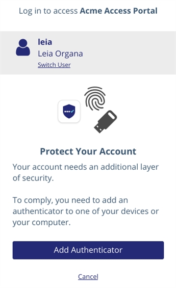 Add authenticator