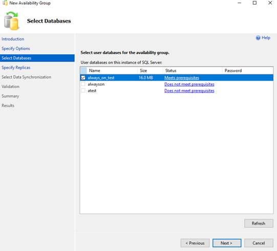 Selecting Databases