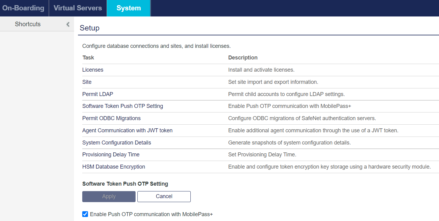 System Tab