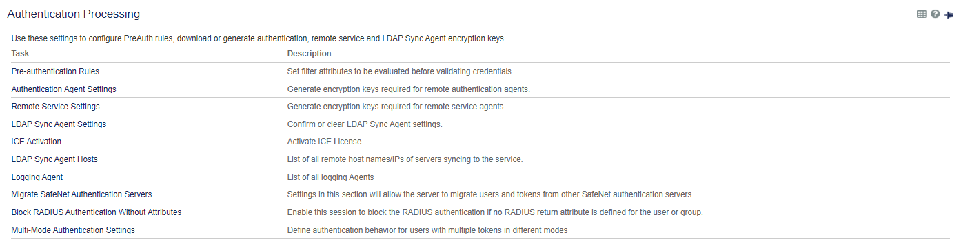 Authentication Processing