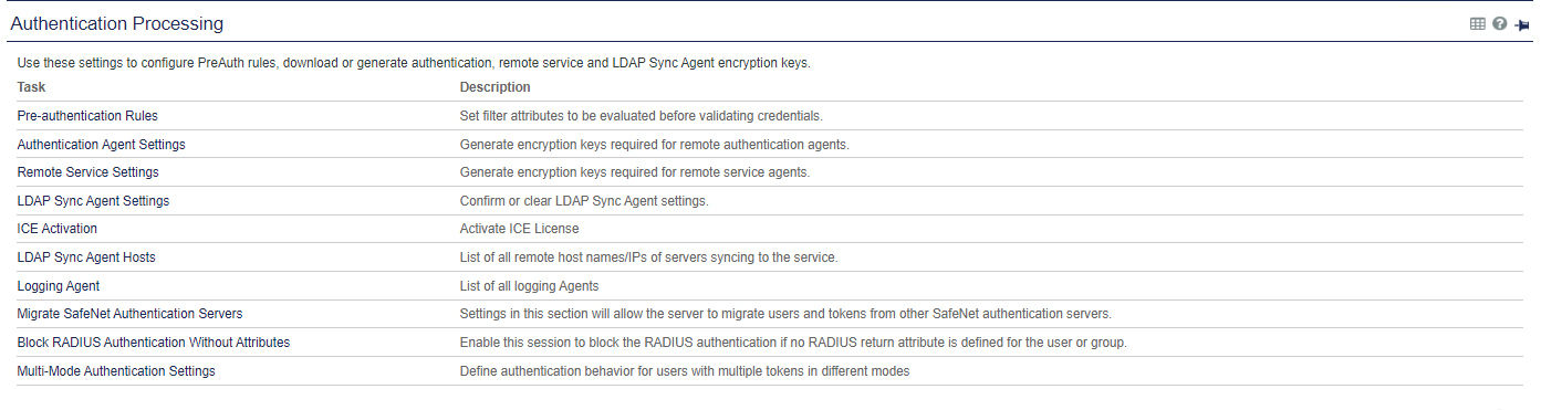 Authentication Processing