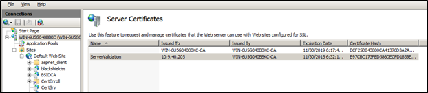 Enter certificatre name Certificates Name,