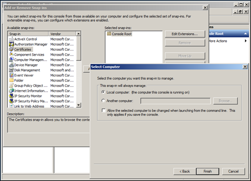 MMC window MMC window