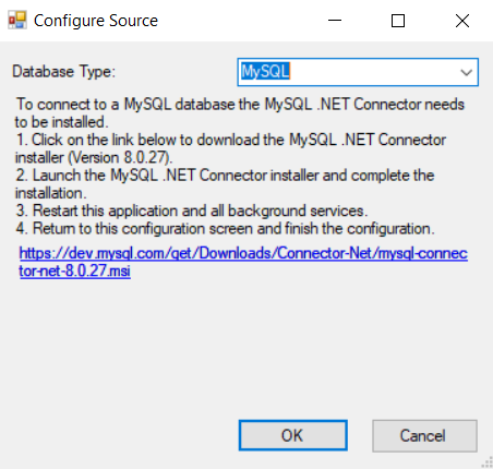 Configure Source Window