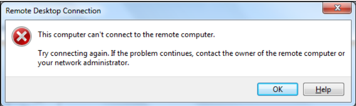 Session Host Unreachable