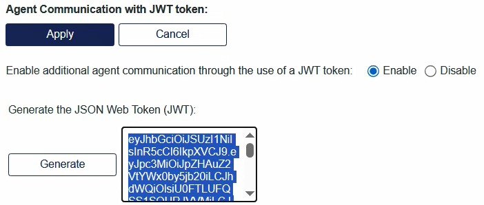 Generated JWT