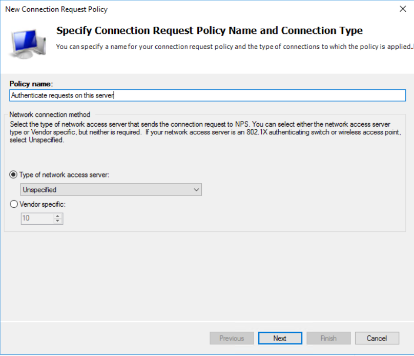 New Connection Request Policy